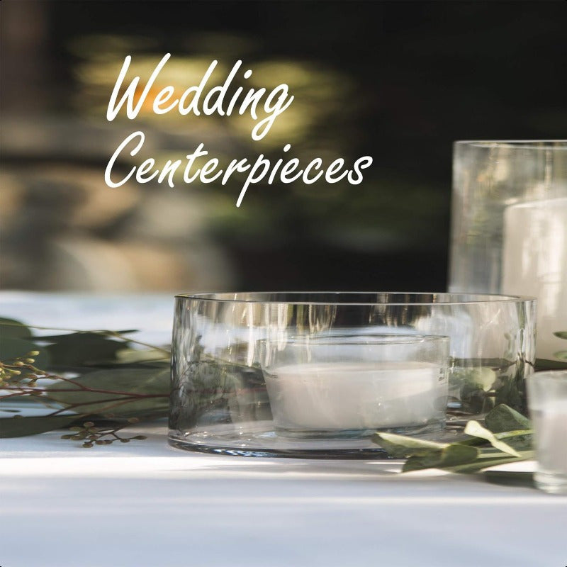 Hand-Blown Crystal Clear Glass Cylinder Vase 4\